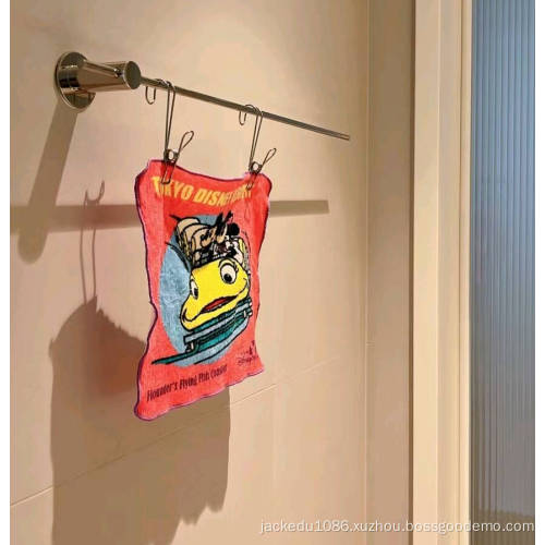 Hanging hook on wall stainless steel towel rack